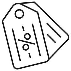 Sale Tag Outline Icon