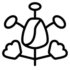Flower Line Icon
