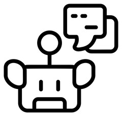 Chatbot Line Icon