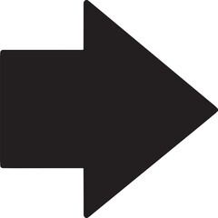 Set of Arrow silhouettes isolated 