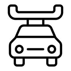 Car Mount Line Icon