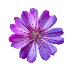 Lavender flower close up photograph on white background