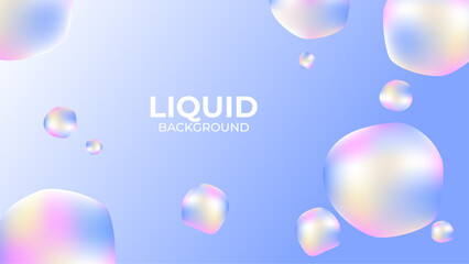 Gradient colorful liquid abstract background