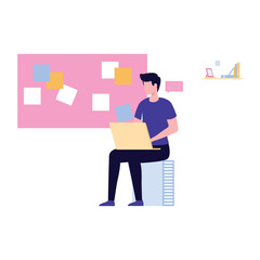 Task management Vector illustration which can easily modify or edit