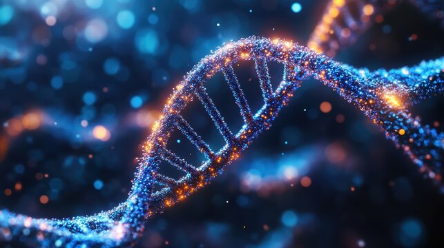 A biopharma startup focused on gene therapies, where scientists work in a high-tech laboratory, using CRISPR gene-editing tools and monitoring genetic data on digital screens