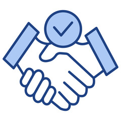 Partnership Blue Icon