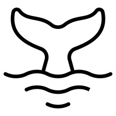 Sea shark Line Icon