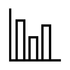 Chart icon vector. schedule illustration sign. diagram symbol or logo.