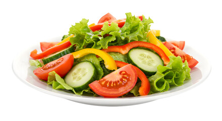 Fresh Vegetable Salad: Healthy Eating Recipe Image on transparent background