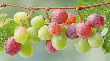 Freshly Harvested Assorted Fruits – Vibrant Organic Produce with Natural Colors and Textures