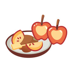  Tasty Apple Slices and Caramel Sauce