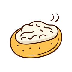  Classic Baked Potato with Sour Cream