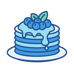  Fresh Blueberry Pancake Stack