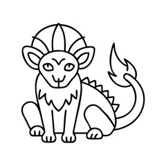 exotic pet icon, exotic pet line art - simple line art of exotic pet, perfect for exotic pet logos and icons