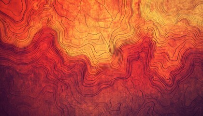 Fototapeta premium Abstract design with warm, textured lines.