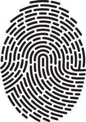 detailed fingerprint pattern with unique ridges and loops for biometric identification and security purposes