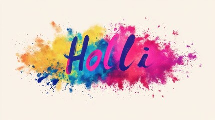 Colorful happy holi festival wishes banner design. Holi is a popular and significant Hindu festival celebrated as the Festival of Colours, Love, and Spring. Holi typography
