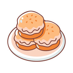  Decadent Scones with Clotted Cream Design