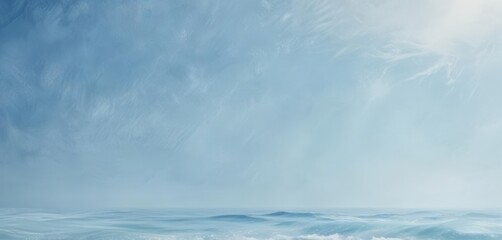 Obraz premium Serene light blue watercolor wash, textured ocean feel , paint, dreamy