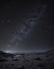 Dark night sky, countless sparkling stars, cosmic dust ,  grand,  beauty,  darkness