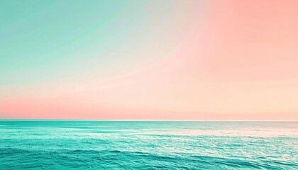 Obraz premium Serene ocean sunset coastal landscape photography tranquil environment wide-angle view nature concept