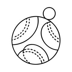 ball toy icon, ball toy line art - simple line art of ball toy, perfect for ball toy logos and icons