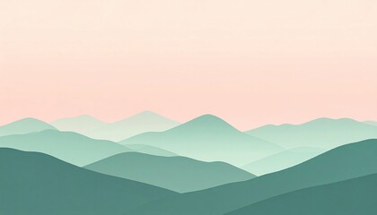 Tranquil mountain landscape nature scene digital artwork serene environment aesthetic viewpoint