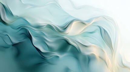Obraz premium Abstract flowing forms in pastel shades.