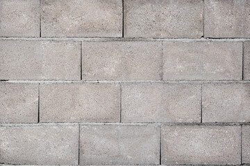 gray brick wall seamless background. gray wall seamless texture copy space pattern. Grey brick wall close up horizontal pattern