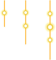 Christmas Hanging String Lights 
