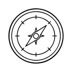 compass guidance icon, compass guidance line art - simple line art of compass guidance, perfect for compass guidance logos and icons