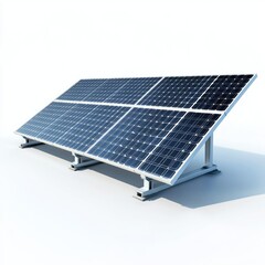 solar panel, simple design, white background,