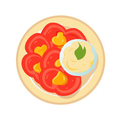  Crunchy Bell Peppers with Hummus for Dipping