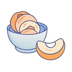  Peaches with Yogurt for a Healthy Snack