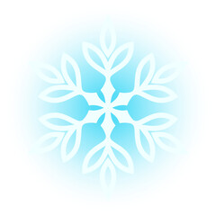 Blue Shiny Snowflake