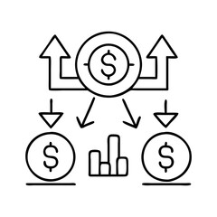 leverage icon, leverage line art - simple line art of leverage, perfect for leverage logos and icons
