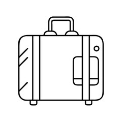 luggage icon, luggage line art - simple line art of luggage, perfect for luggage logos and icons