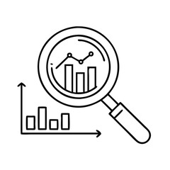 magnifying glass analytical skills icon