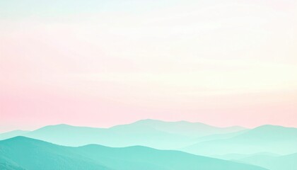 Obraz premium Breathtaking sunrise over misty mountains nature landscape photography serene atmosphere panoramic view