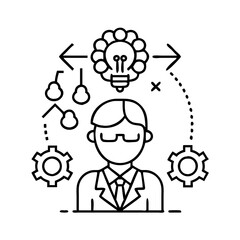 mastermind icon, mastermind line art - simple line art of mastermind, perfect for mastermind logos and icons