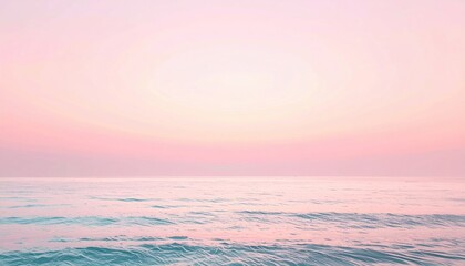 Obraz premium Serene ocean sunset tranquil beach photography calm waters wide angle nature's beauty