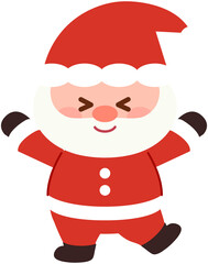 Cute Christmas Santa - Jump