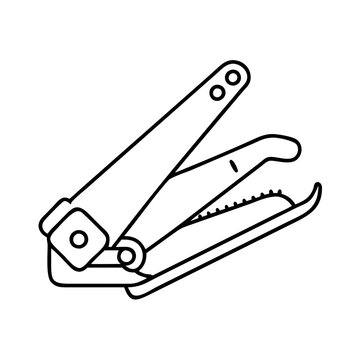 recommend clip art: nail clipper icon, nail clipper line art - simple line art of nail clipper, perfect for nail clipper logos and icons