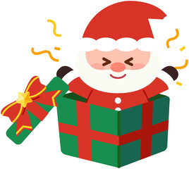Cute Christmas Santa - Gift Box