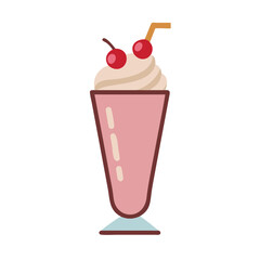  Tasty Milkshake with Cherry for Refreshing Indulgence