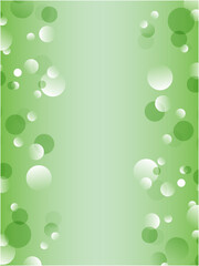 爽やかな水玉模様の背景素材_ライトグリーン