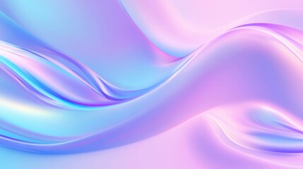 Abstract Fluid Wave in Pastel Colors with a Soft Gradient Effect