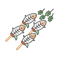  Tasty Grilled Fish Skewers with Herbs