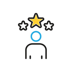 Multi color icon for golden