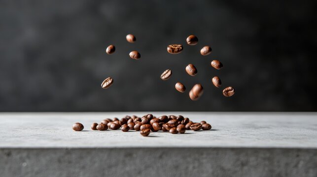 Dynamic Capture of Coffee Beans in Mid Air
